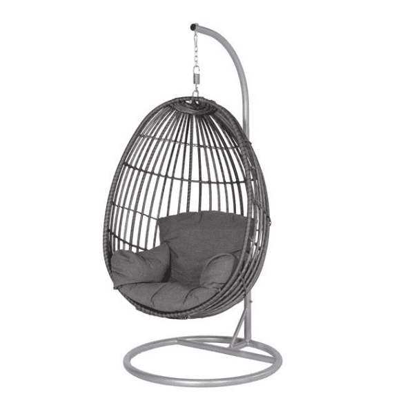 Hangstoel Panama swing chair egg licht grijs