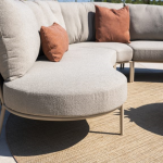 Hoek loungeset Comino 3-dlg + Volta loungetafel set latte