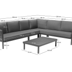 Hoekloungeset Arezzo