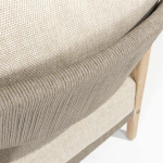 Julia 3-zits lounge bank brushed teak incl. 4 kussens