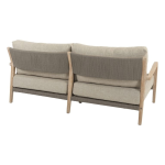 Julia 3-zits lounge bank brushed teak incl. 4 kussens