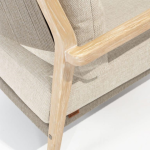 Julia lounge stoel brushed teak incl. 2 kussens