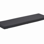 Kussen bank 120cm antraciet