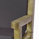 Kussen stoel antraciet