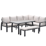 Lounge-dining set Vasano rechts 4-dlg