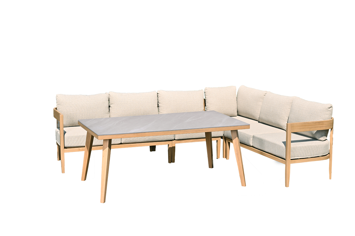 Lounge-diningset Carrara 5-dlg