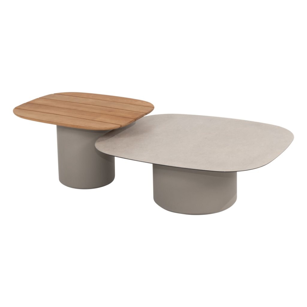 Lounge tafel set Demi 50 x 60 en 70 x 80 cm cloud