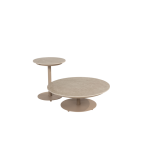 Loungetafel Boaz Ø80x30 cm latte