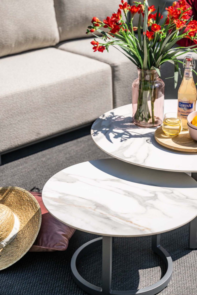 Loungetafel set Monte Carlo Venice white