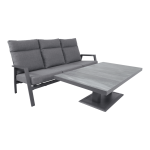 Loungetafel verstelbaar Luca Negro - 140x85cm