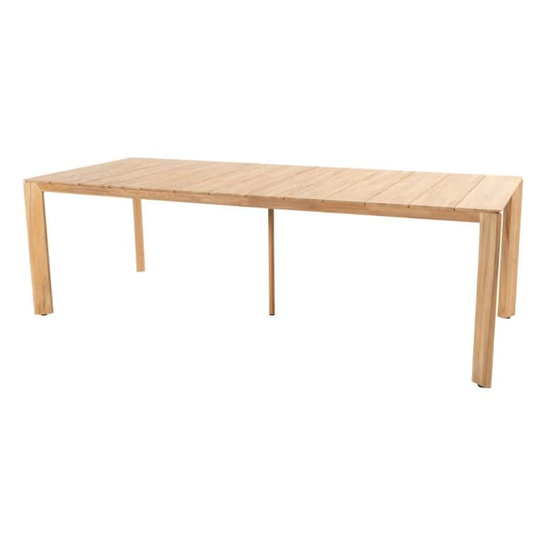Lucas eettafel teak 240 x 100 cm.