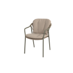 Manitoba stapelbare dining stoel olive incl. 2 kussens