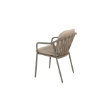 Manitoba stapelbare dining stoel olive incl. 2 kussens