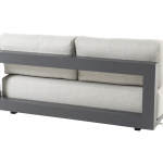 Metropolitan 2.5-zits lounge bank antraciet, armleuning links incl. 5 kussens