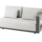 Metropolitan 2.5-zits lounge bank antraciet, armleuning links incl. 5 kussens