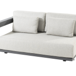 Metropolitan 2.5-zits lounge bank antraciet, armleuning rechts incl. 5 kussens