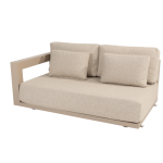 Metropolitan modulaire 2.5-zits lounge bank latte, armleuning rechts incl. 5 kussens