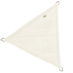 Nesling Coolfit schaduwdoek driehoek, 360x360x360cm, Gebroken Wit