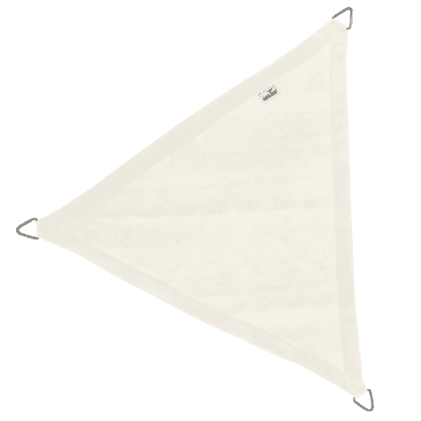 Nesling Coolfit schaduwdoek driehoek, 500x500x500cm, Gebroken Wit.