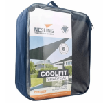 Nesling - Coolfit schaduwdoek driehoek, 500x500x500cm, Olijf.