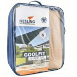 Nesling Coolfit schaduwdoek driehoek, 500x500x500cm, Zand.