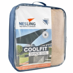 Nesling Coolfit schaduwdoek driehoek 90°, 570x400x400cm, Zand