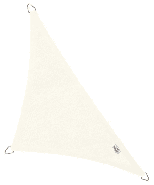 Nesling - Coolfit schaduwdoek driehoek 90°, 710x500x500cm, Gebroken Wit