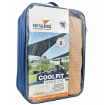 Nesling Coolfit schaduwdoek driehoek 90°, 710x500x500cm, Zand.