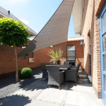 Nesling - Coolfit schaduwdoek rechthoek, 400x300cm, Zand