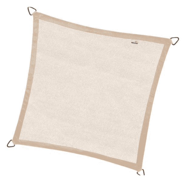 Nesling - Coolfit schaduwdoek vierkant, 500x500cm, Zand