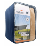 Nesling - Coolfit schaduwdoek vierkant, 500x500cm, Zand