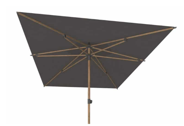 Parasol Azzurro woodlook-antraciet 2x3 mtr
