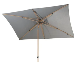 Parasol Azzurro woodlook-antraciet 2x3 mtr