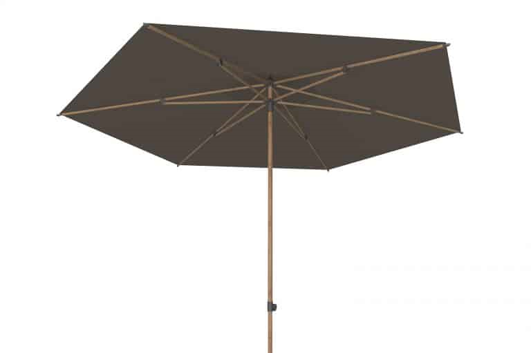 Parasol Azzurro woodlook-antraciet Ø3 mtr