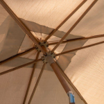 Parasol Azzurro woodlook-sand 2x3 mtr