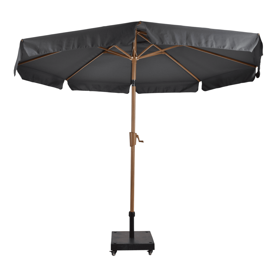 Parasol Libra houtlook-grijs Ø3 mtr