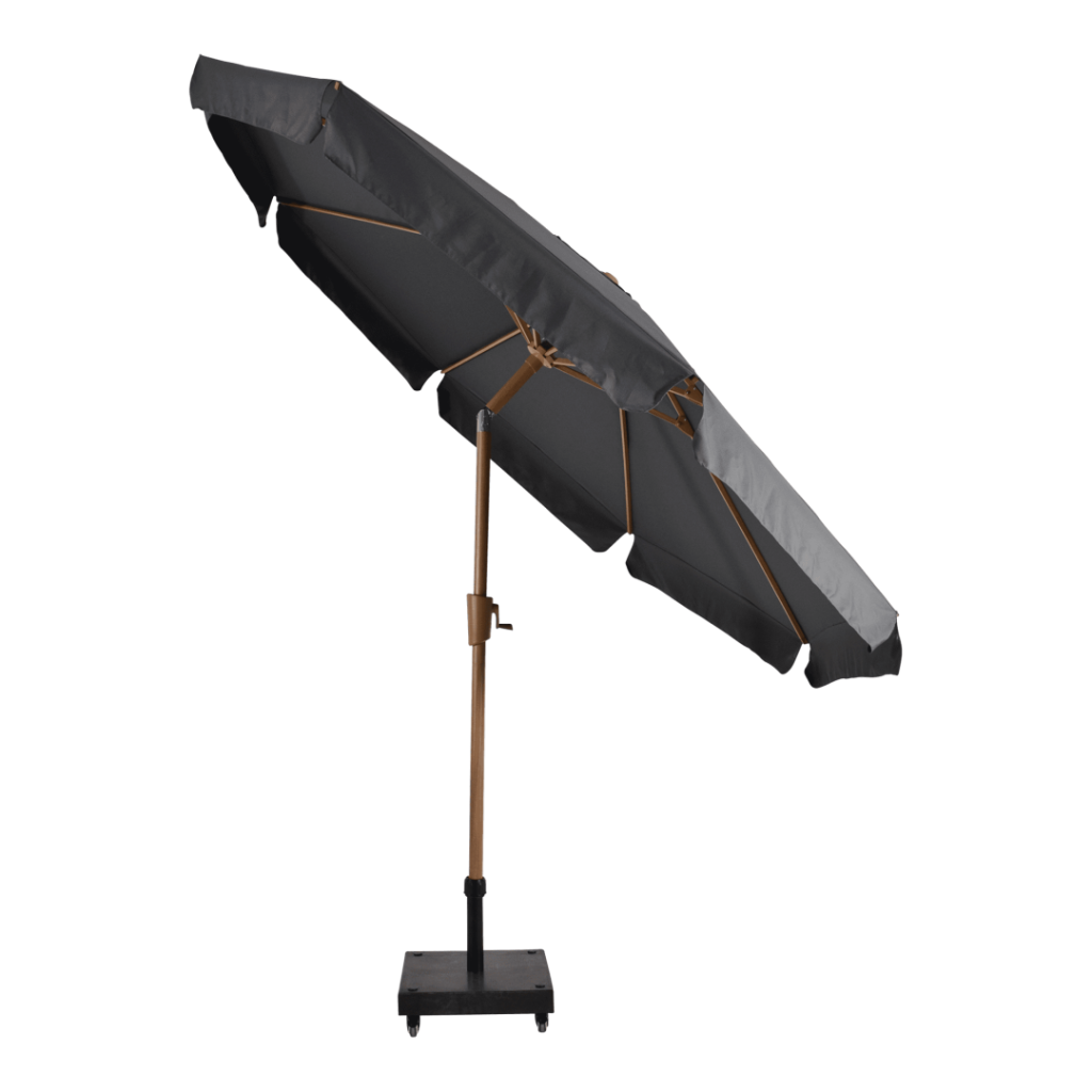 Parasol Libra houtlook-grijs Ø3 mtr