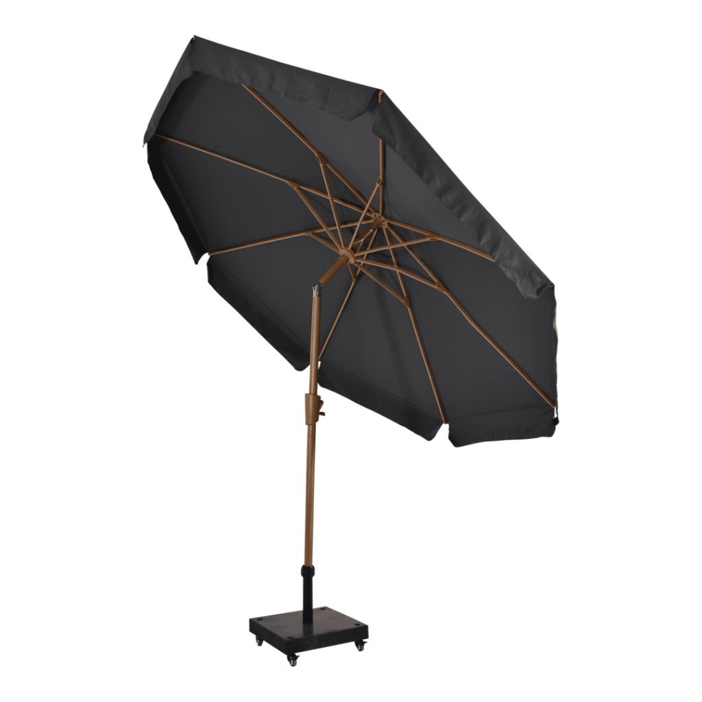 Parasol Libra houtlook-grijs Ø3 mtr