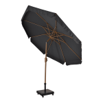 Parasol Libra houtlook-grijs Ø3 mtr