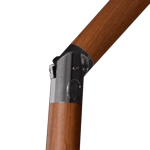 Parasol Libra houtlook-grijs Ø3 mtr