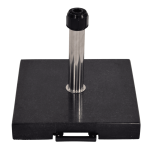 Parasolvoet 40kg graniet zwart met telescoop hendel