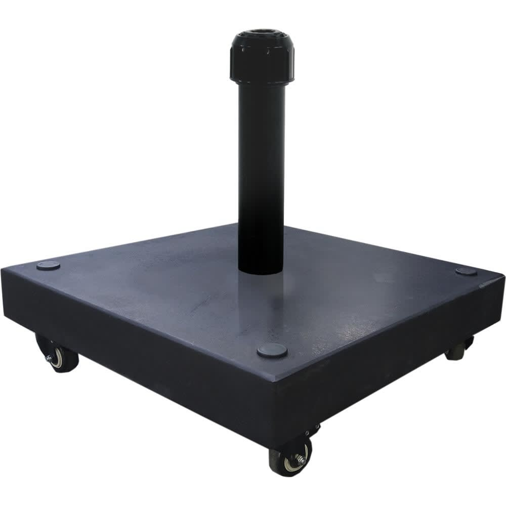 Parasolvoet 50 kg graniet op wielen