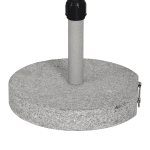Parasolvoet rond graniet 30kg grijs