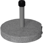 Parasolvoet rond graniet 40kg grijs