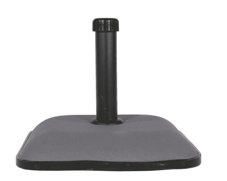 Parasolvoet vierkant beton 25kg grijs