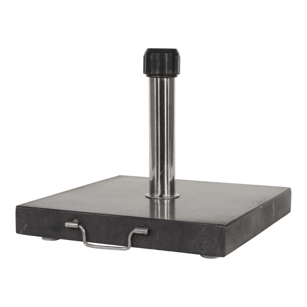 Parasolvoet vierkant graniet 35kg antraciet