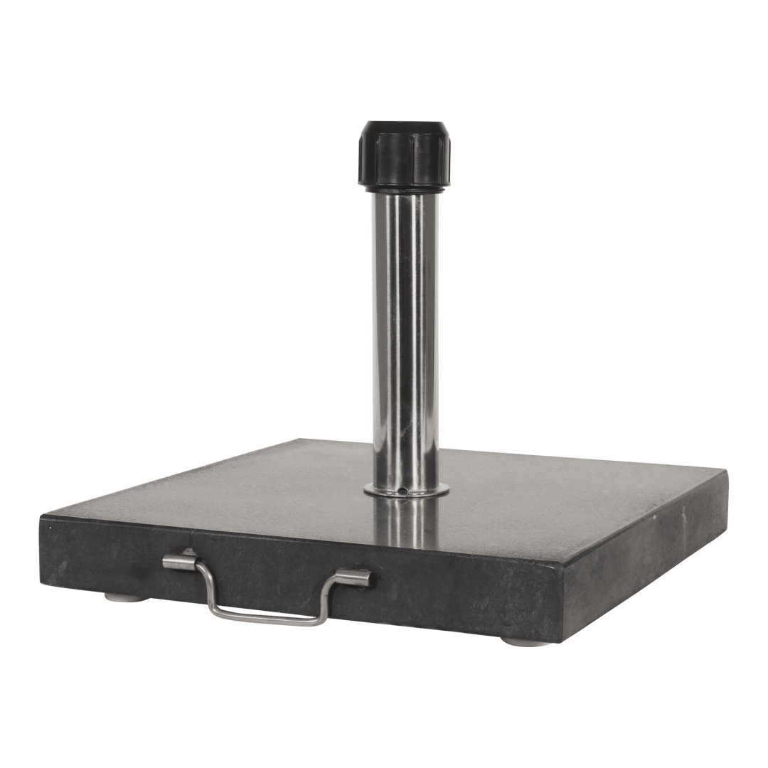 Parasolvoet vierkant graniet 35kg antraciet