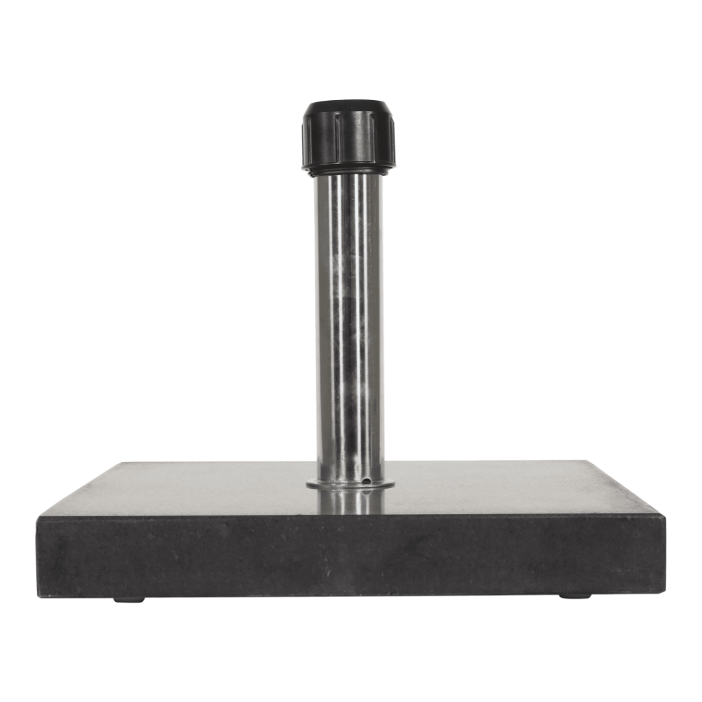 Parasolvoet vierkant graniet 35kg antraciet