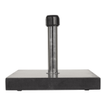 Parasolvoet vierkant graniet 35kg antraciet