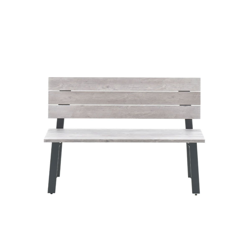 Parkbank Diva Grijs - 120 cm